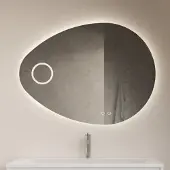 Gliss Design Badkamerspiegel Gliss Atlas 140x105cm Verticaal LED Met Spiegelverwarming