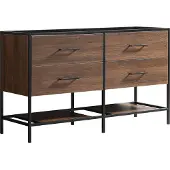 Differnz Industrial onderkast 140cm bruin