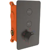 Best design Inbouw douchekraan clic moya 2-weg thermostaat gunmetal