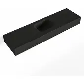 Mondiaz LEX Urban vrijhangende solid surface wastafel 110cm. Positie wasbak midden