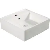 Wiesbaden Larx wastafel 46x46x16.5cm wit