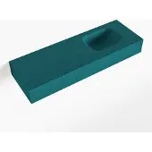 Mondiaz LEX Smag vrijhangende solid surface wastafel 90cm. Positie wasbak rechts