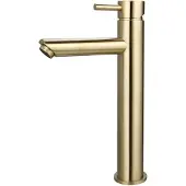 Sanilux Wastafelmengkraan Opbouw Hoog 12.5x29.6 cm Goud Geborsteld