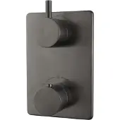 Boss & Wessing Bws afbouwdeel cemal douche thermostaat inbouw 2-weg gunmetal