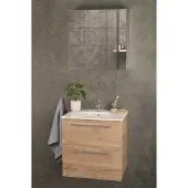 Differnz Spiegelkast Basic 2-Deurs 60 x 61,8 x 15 cm