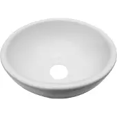 Wiesbaden Consilio waskom rond 20 x 9 cm keramiek mat wit
