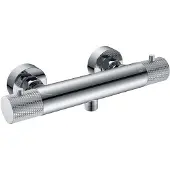 Boss & Wessing Douchemengkraan Thermostatisch BWS Ridged Chroom