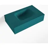 Mondiaz LEX Smag vrijhangende solid surface wastafel 50cm. Positie wasbak rechts