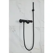 Boss & Wessing Opbouw badkraan bws nero met handdoucheset mat zwart