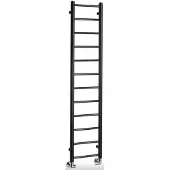 Sapho Dina badkamerradiator 300x1380 mm, zwart mat