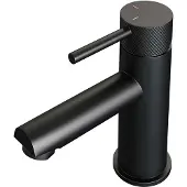Brauer Black Carving lage opbouw wastafelmengkraan model A mat zwart