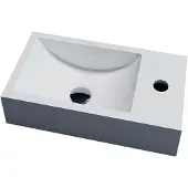 Sanilux Fontein recto 40x22x10 cm solid surface