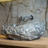 Loutro Waskom kev g rechthoek 50x35x20 cm marmer grey