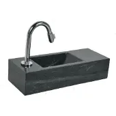 Sanilux FonteinPack Slim hardsteen Links 45X17X10CM (Keuze uit 18 kranen)