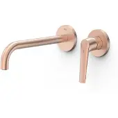 Tres Wastafelkraan inbouw fuji 23.7 cm mat rose gold
