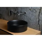 Loutro Waskom mc delly b rond 40x40x12 cm mat zwart