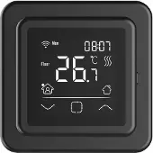 Best design Klokthermostaat inbouw with touch incl. Wifi zwart