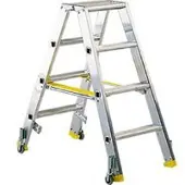 HACA Trapladder Mehrsi, licht metaal, 4 treden, 6,9 kg