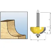 Makita Holprofielfrees Met Kogellager R4 S8 - D-11449