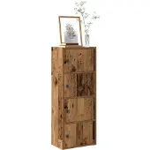 vidaXL Boekenkast 40x24x102 cm bewerkt hout oud houtkleurig