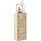 vidaXL Boekenkast 40x24x102 cm bewerkt hout sonoma eikenkleurig