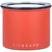 Airscape - Airscape - Koffiebonen - Voorraadpotten - Vacuuum - Koffie - Staal - Mat Oranje/Rood - 250 gram