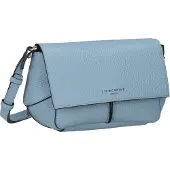 Liebeskind berlin Leren Schoudertas Koppeling Lilly Heavy Pebble Crossbody Breath Lichtblauw
