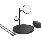 Anker MagGo, Interne, USB, Draadloos opladen, Zwart