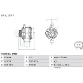 Bosch 0 261 210 303 Krukassensor