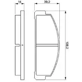 Bosch 0 986 424 058 Remblokken