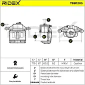 RIDEX 78B1205 Remklauw