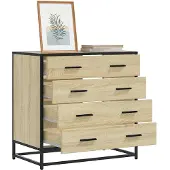 vidaXL Ladekast 70x41x70 cm bewerkt hout sonoma eikenkleurig