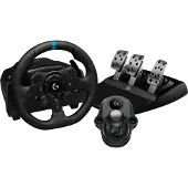Logitech Ensemble G923 SE Racing volant et pédalier de course G923 pour PS5 PS4 et PC + levier de vitesse Driving Force Noir