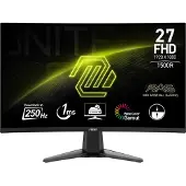 MSI Gamen PC Monitor Gebogen - - 27" - FHD - 250Hz - VA Paneel - 1ms - MAG 27C6X