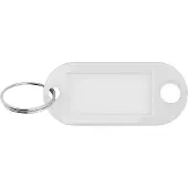 Combicraft sleutellabels wit 48x22mm actiemodel - 100 stuks