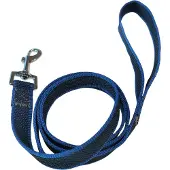 Nobleza Anti slip hondenriem - Lengte 120 cm - Nylon met rubber - Blauw