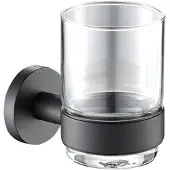 Plieger Vigo glashouder met glas mat zwart