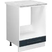 Vicco Fame-Line Keukenkasten – 60 cm, WB Marmer Donkerblauw hoogglans