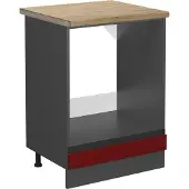Vicco R-Line Ovenombouwkast – 60 cm, WB Eik Rood