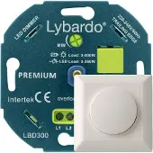 Lybardo - LED Dimmer - Met Afdekplaat - 3-350W - Universeel - Inbouw