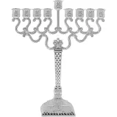 Legacy Candle Menorah Silver Plated Small