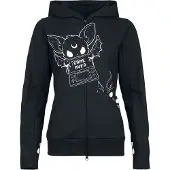 Heartless - Gothic Vest met capuchon - Game Over Hood - XS tot XXL - voor Vrouwen - zwart - Maat XL