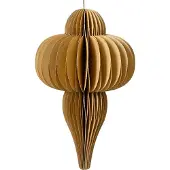 Décoris Kersthanger Kertas Beige D 24 H 40 Cm