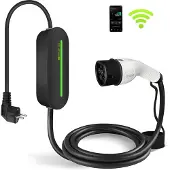 ZENCAR Slimme Mobiele Thuislader 3,7 kW | Autolader Type 2 | 6A-16A | Voor Stopcontact | IP65 Waterdicht | App Integratie | Uitgesteld laden functie / Timer functie | 5m Kabel