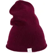 CASH-MERE.CH Muts bordeaux / wit