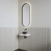 Boss & Wessing Fonteinset | bws leto | planchet kristal wit | waskom mat zwart