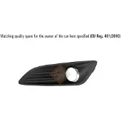 ISAM 1047719 Ventilatiegrille, bumper