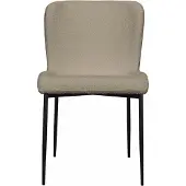 Selsey Neul - Beklede stoel - Grijsbeige op zwarte poten