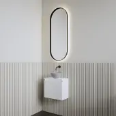 Boss & Wessing Fonteinset | bws leto | glans wit | waskom mat grijs