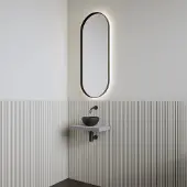 Boss & Wessing Fonteinset | bws leto | planchet agaat grijs | waskom mat zwart